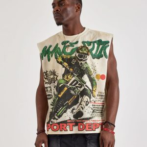 Majestik Sport Department Sleeveless Tee
