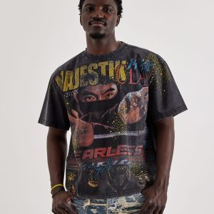 Majestik Fearless Ninja Rhinestone Tee