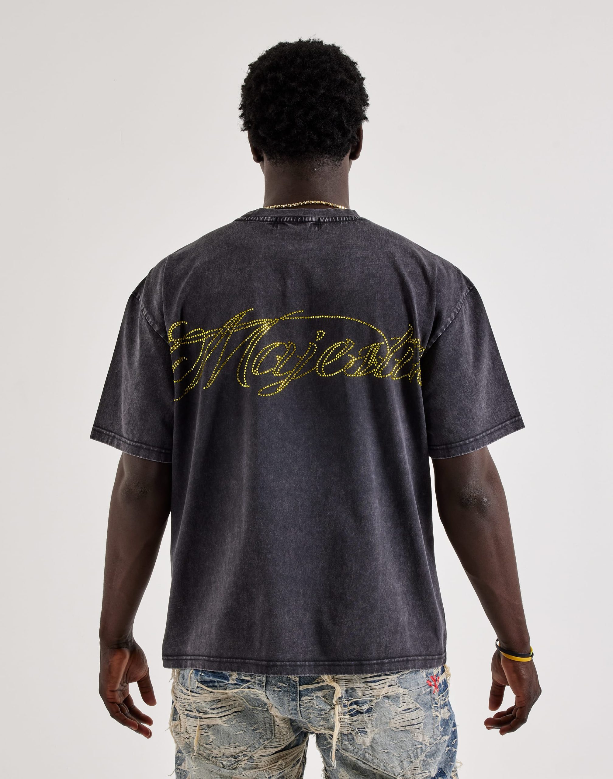 Majestik Fearless Ninja Rhinestone Tee - Image 2