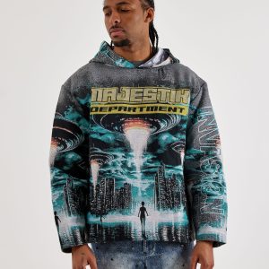 Majestik Spaceship Tapestry Hoodie