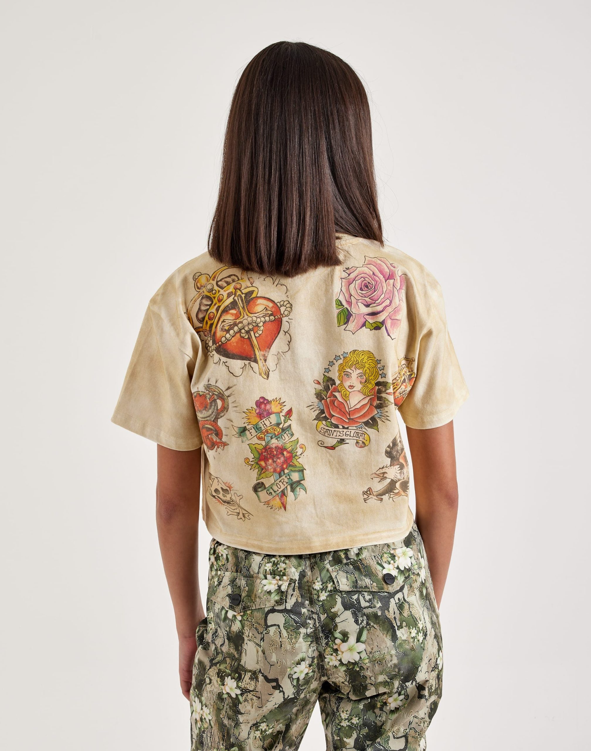 Majestik Allover-Print Cropped Tee - Image 2