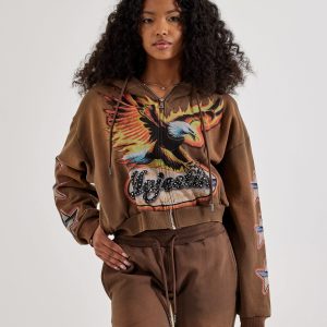 Majestik French Terry Star Hoodie