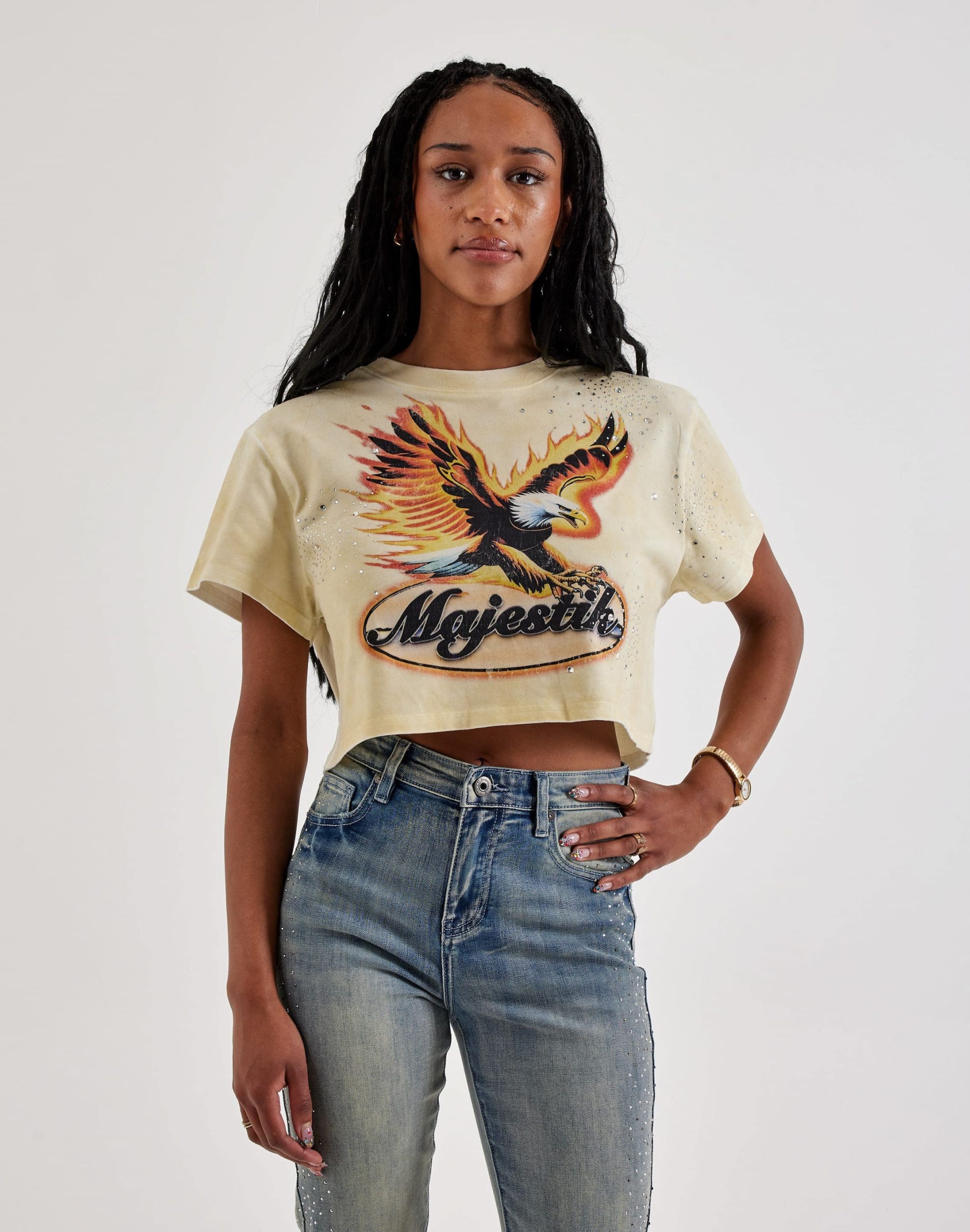 Majestik Eagle Rhinestone Tee