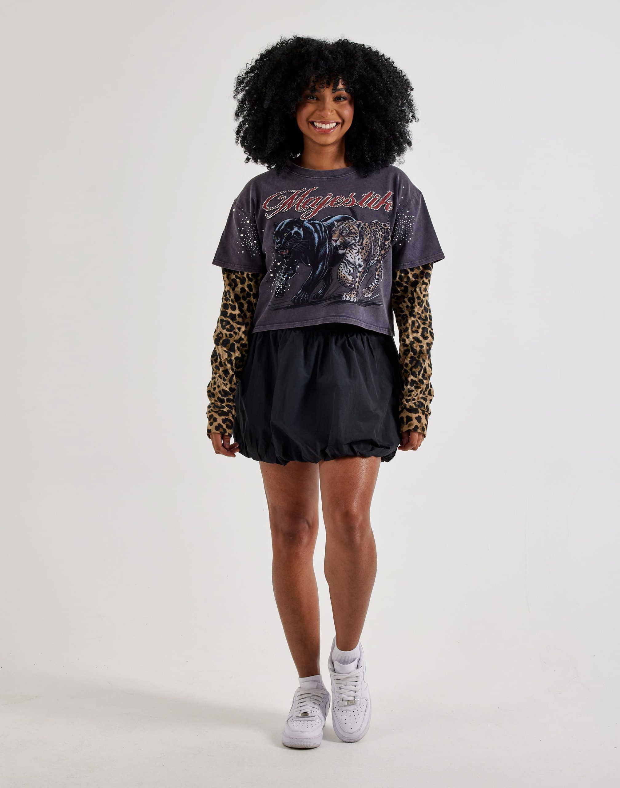 Majestik Leopard Twofer Long-Sleeve Tee - Image 5