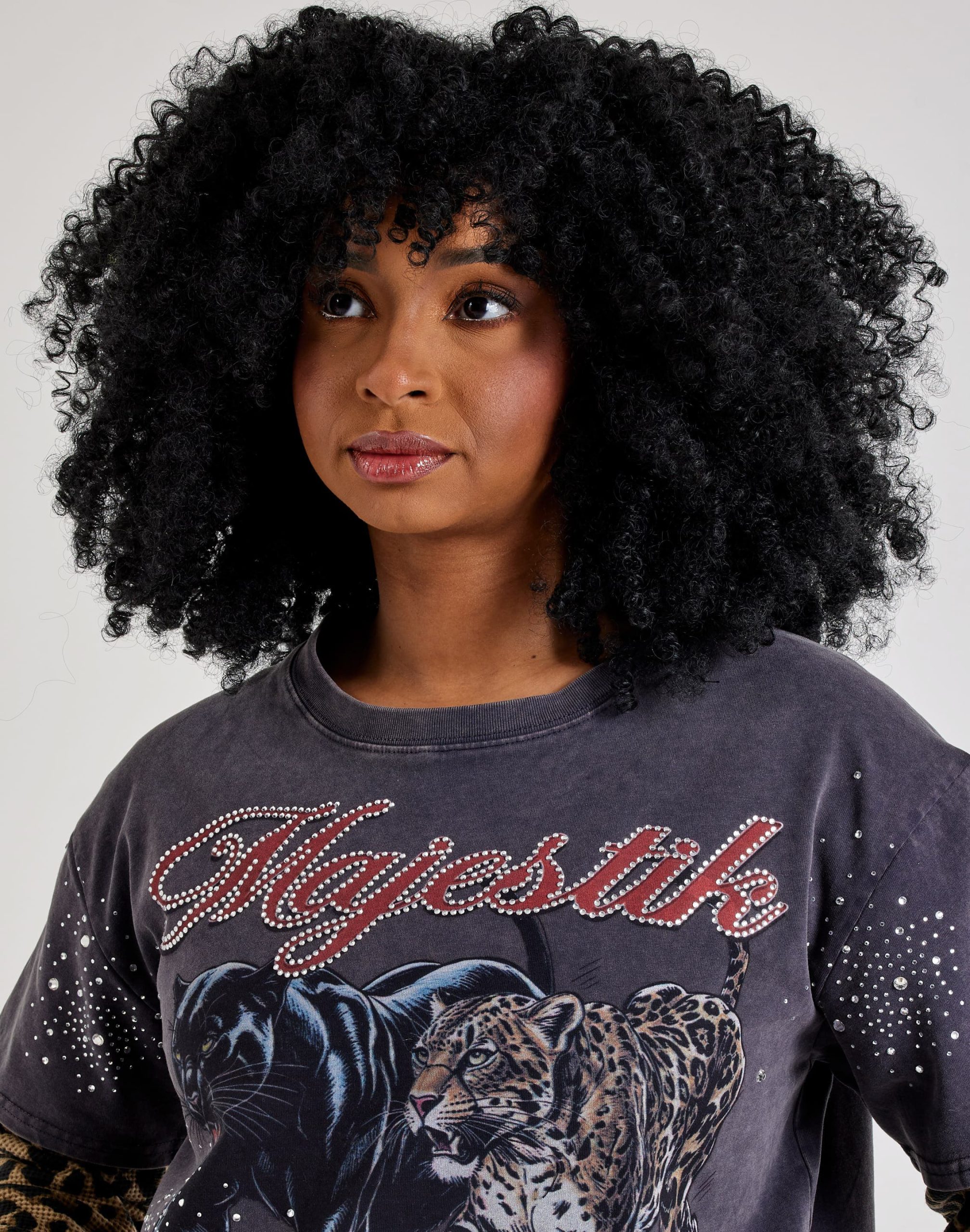 Majestik Leopard Twofer Long-Sleeve Tee - Image 2