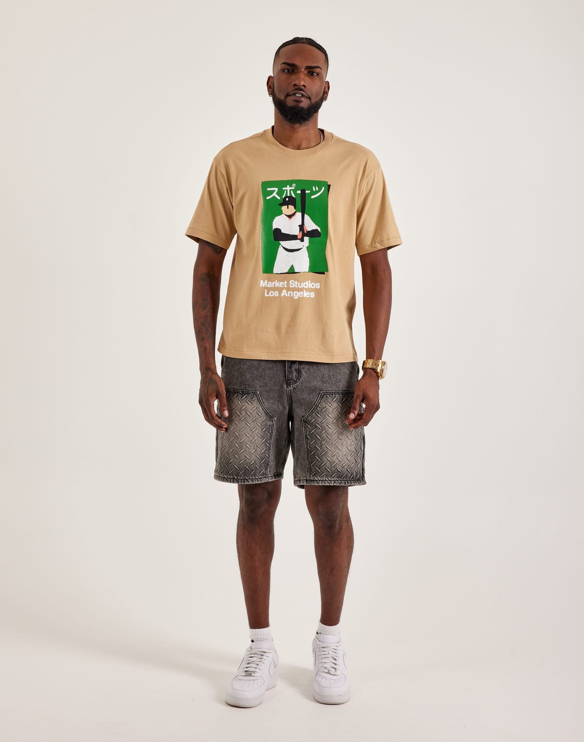 Market Illustrated Baseball Tee - Image 4