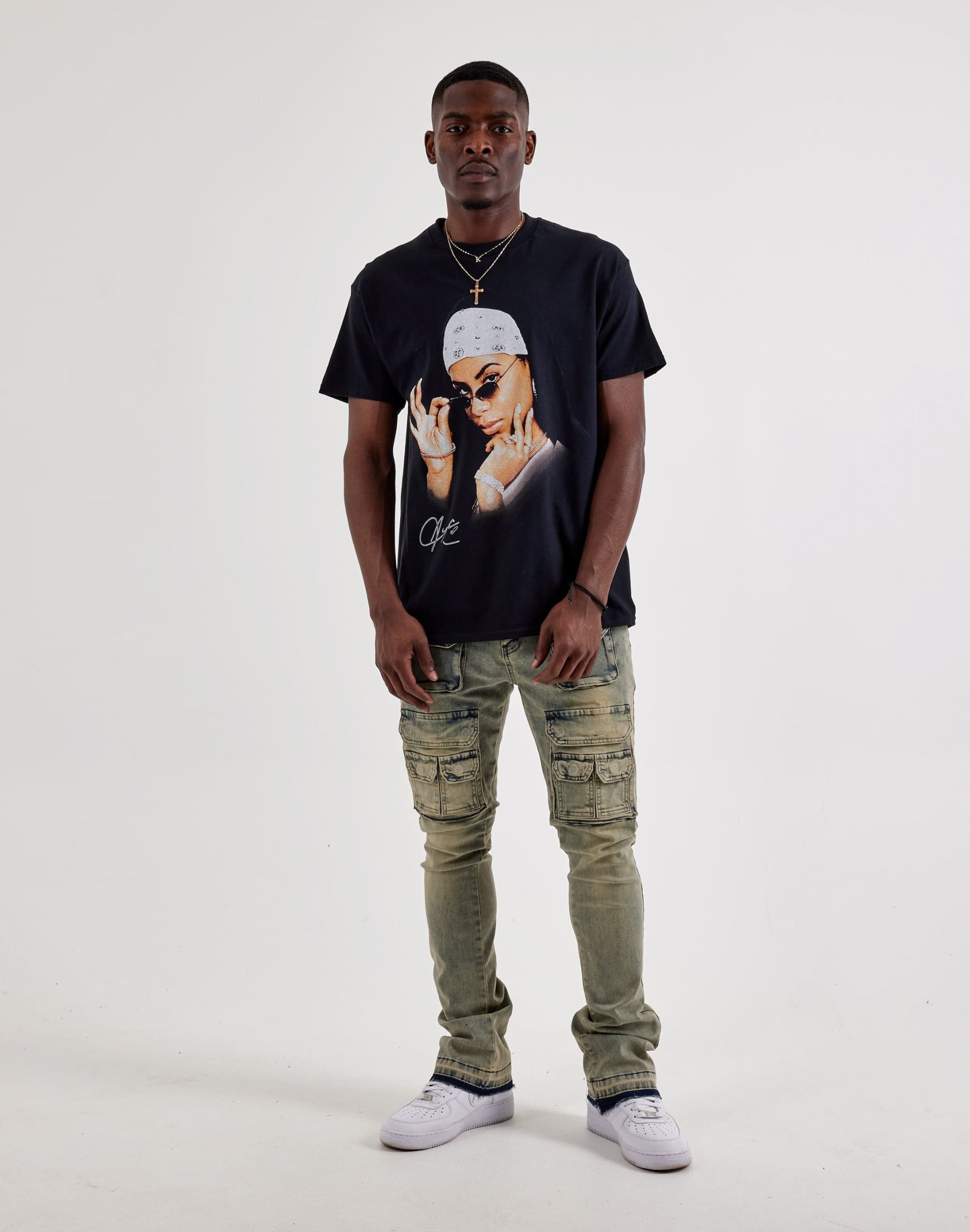 Merch Traffic Aaliyah Photo Tee - Image 4