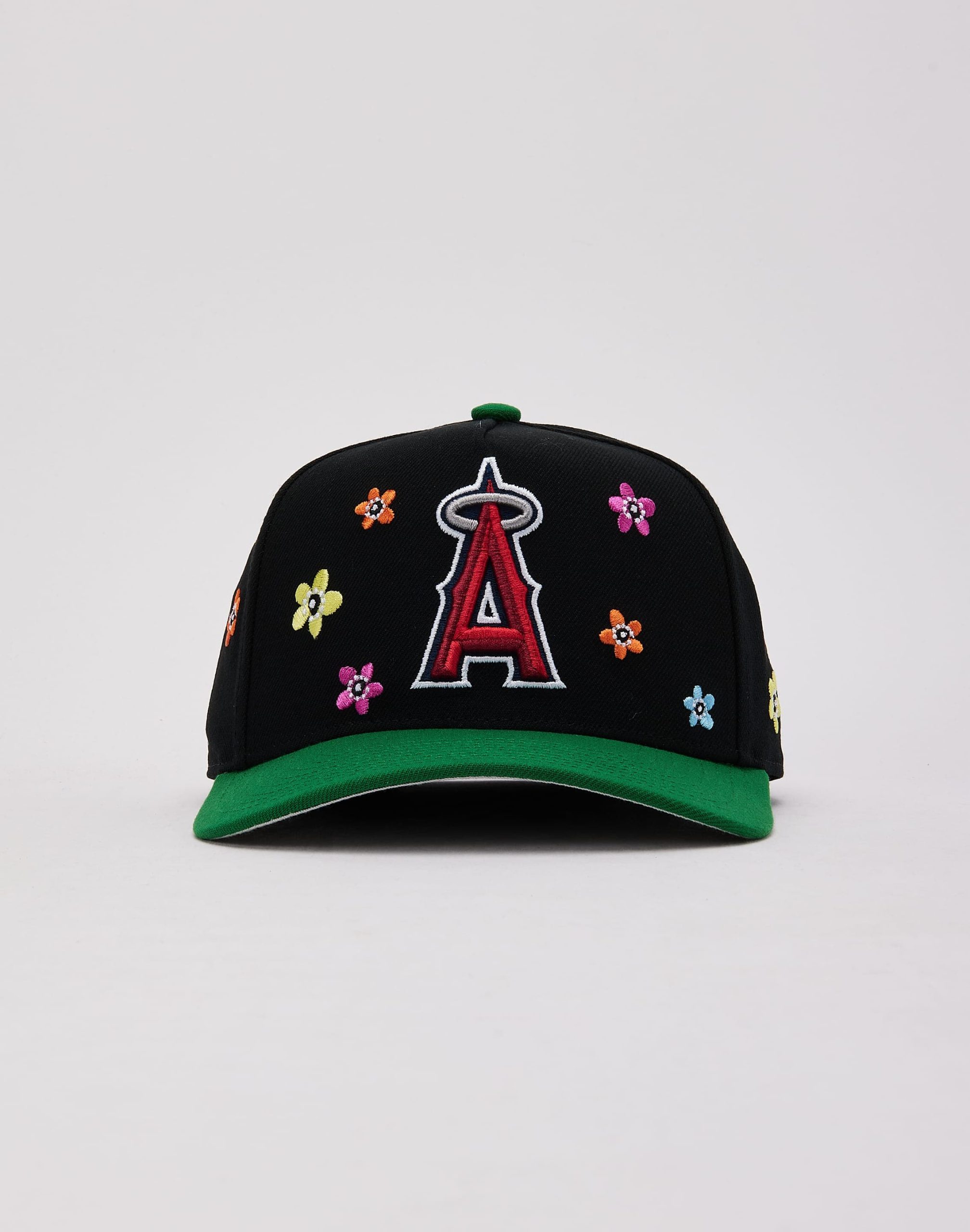 Mitchell & Ness MLB Anaheim Angels Flower Child Pro Pinch Snapback Hat - Image 2