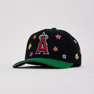 Mitchell & Ness MLB Anaheim Angels Flower Child Pro Pinch Snapback Hat