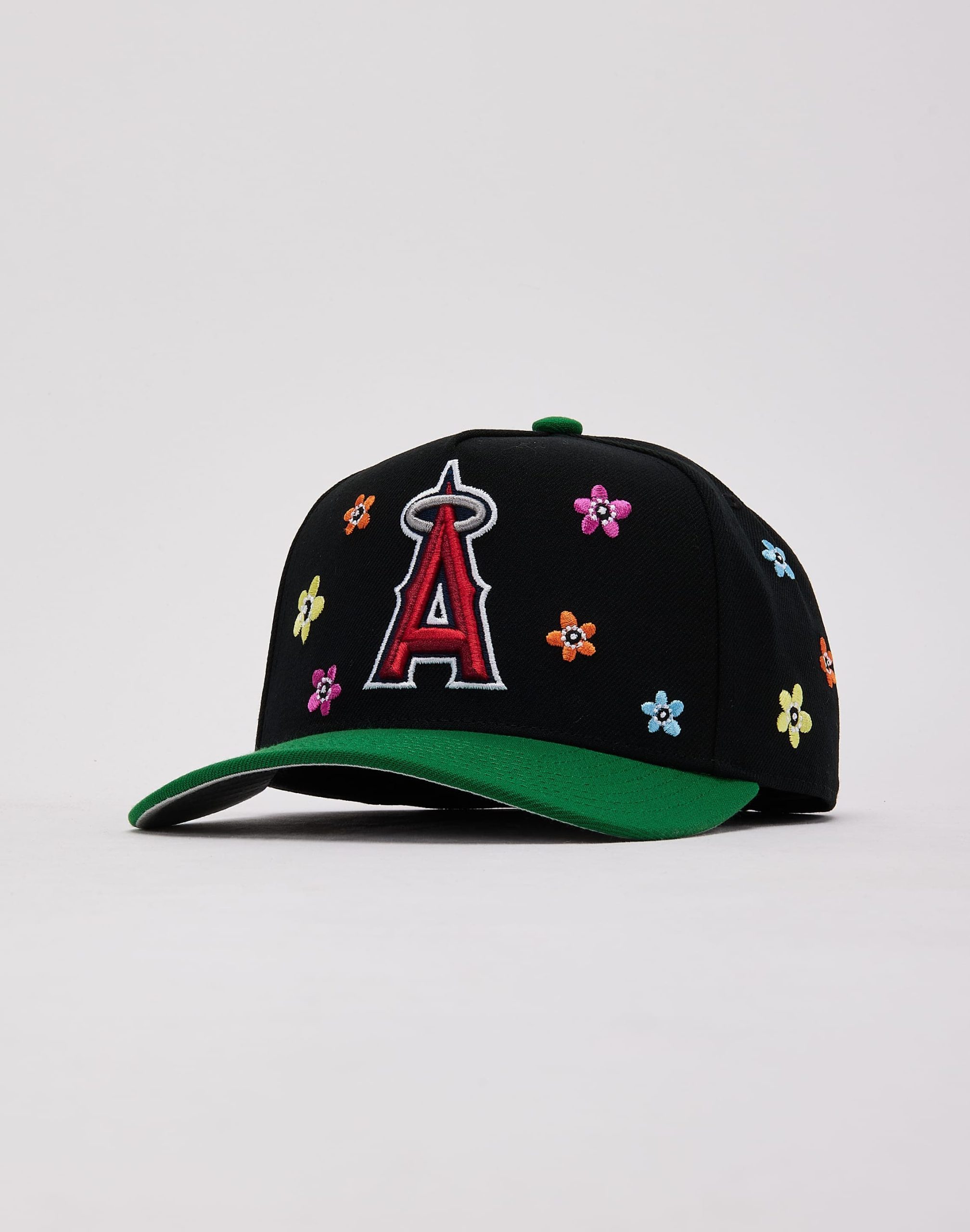 Mitchell & Ness MLB Anaheim Angels Flower Child Pro Pinch Snapback Hat