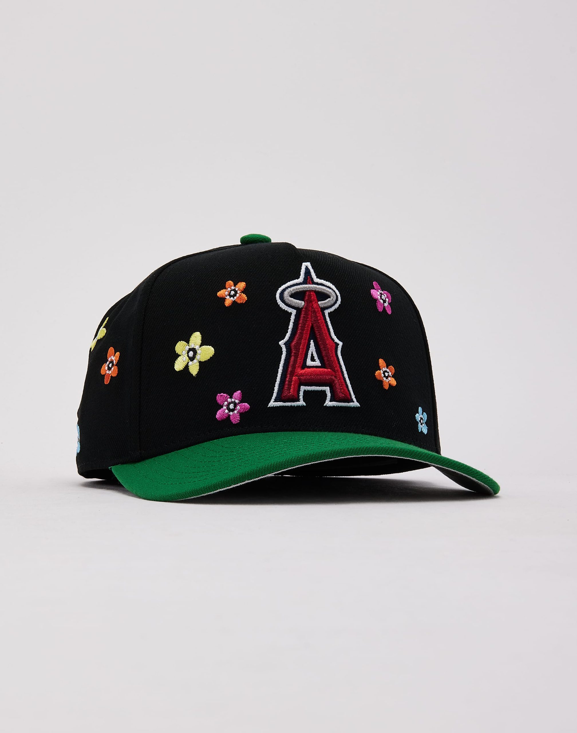 Mitchell & Ness MLB Anaheim Angels Flower Child Pro Pinch Snapback Hat - Image 3