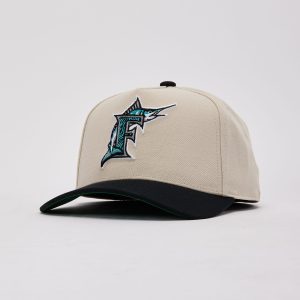 Mitchell & Ness MLB Florida Marlins Zoo Logo Pro Pinch Snapback Hat