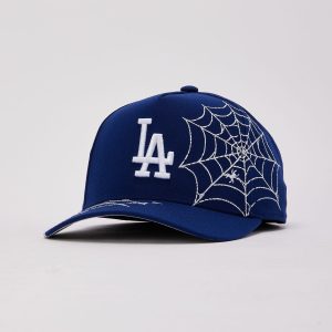 Mitchell & Ness MLB Los Angeles Dodgers Spider Web Pro Pinch Snapback Hat