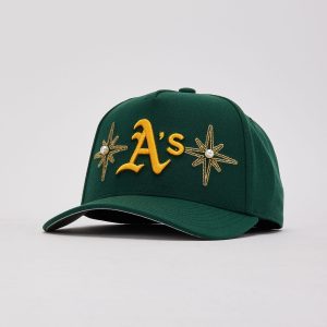 Mitchell & Ness MLB Athletics Star Stones Pro Pinch Snapback Hat