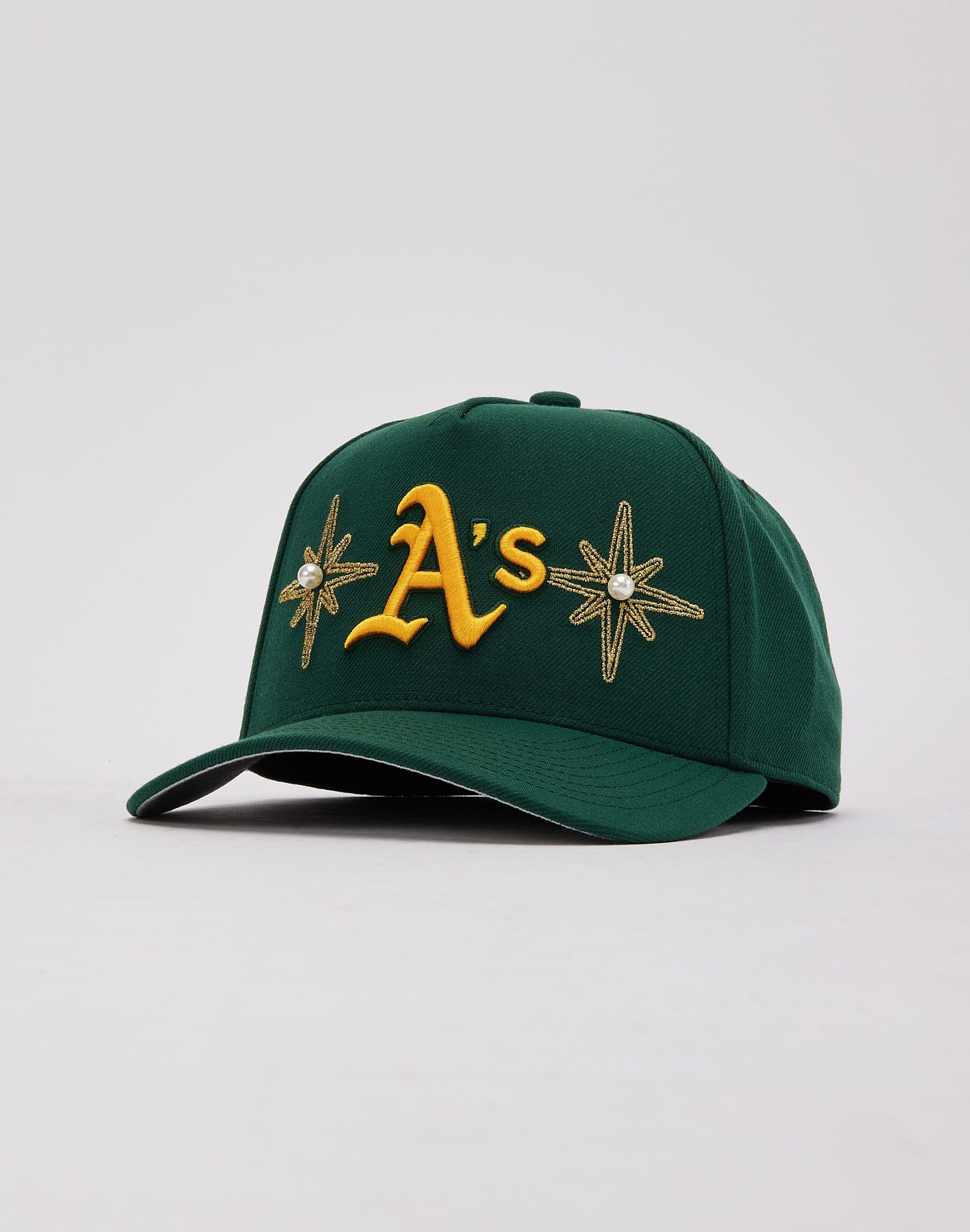 Mitchell & Ness MLB Athletics Star Stones Pro Pinch Snapback Hat