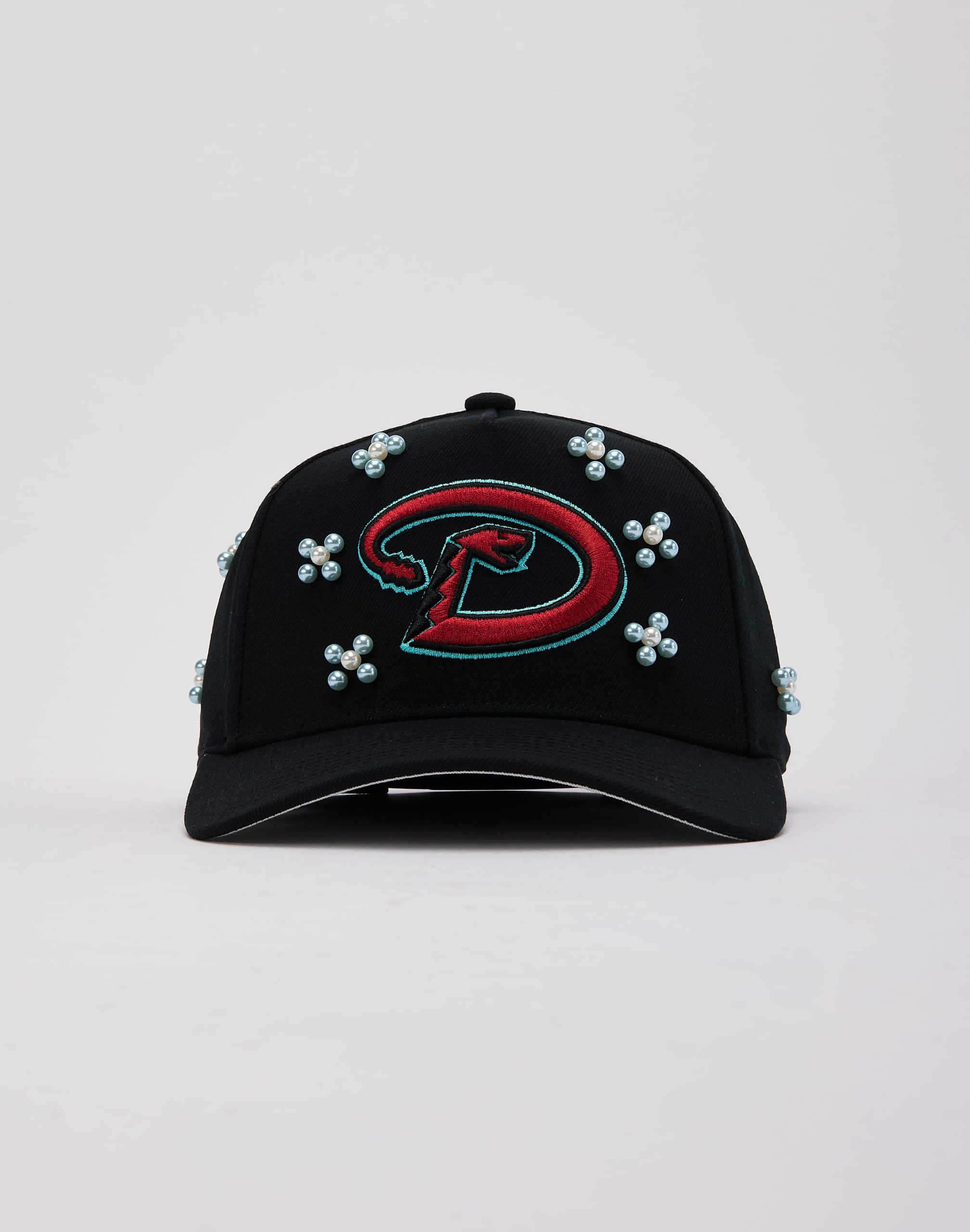 Mitchell & Ness MLB Arizona Diamondbacks Beaded Pro Pinch Snapback Hat - Image 2