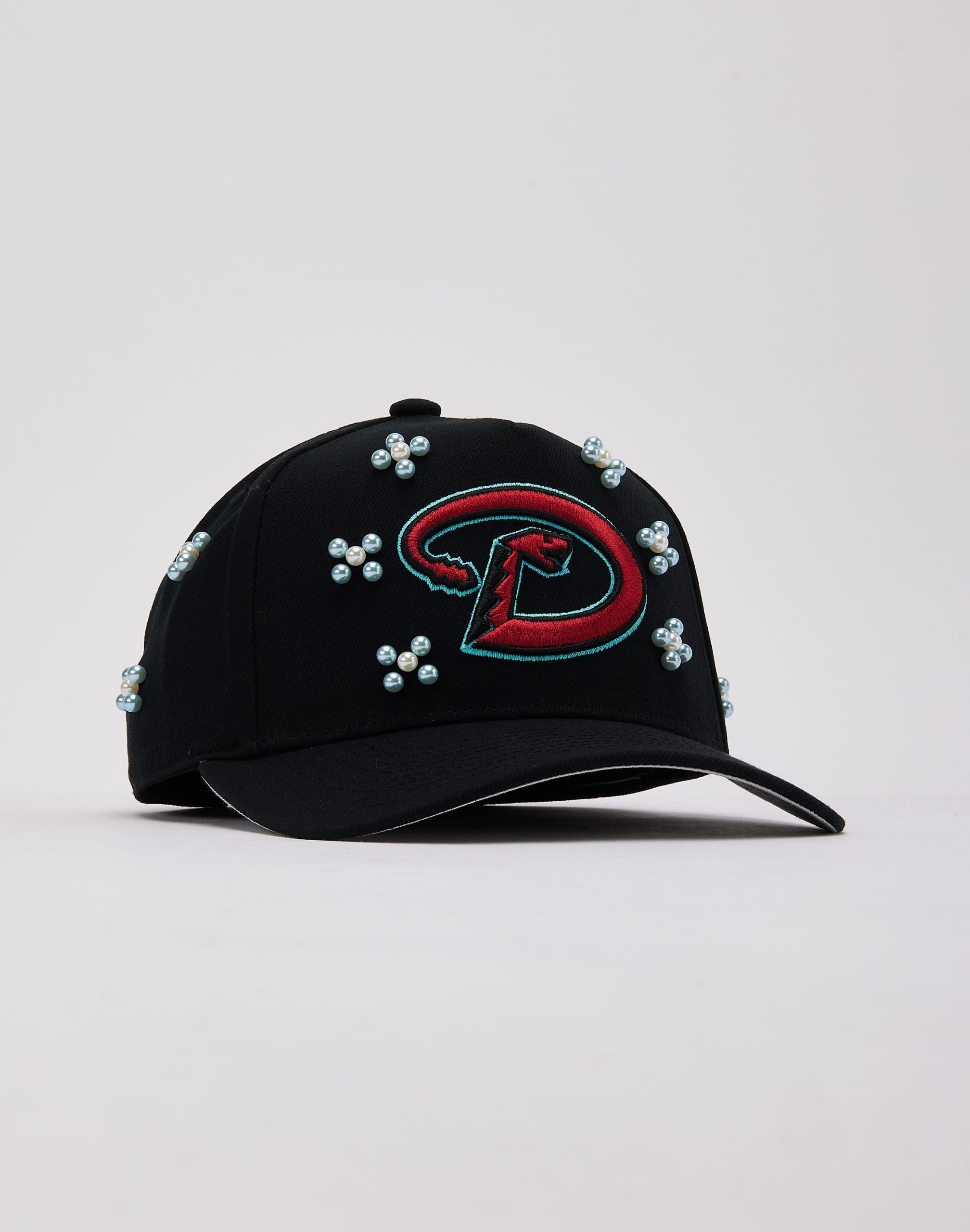 Mitchell & Ness MLB Arizona Diamondbacks Beaded Pro Pinch Snapback Hat - Image 3