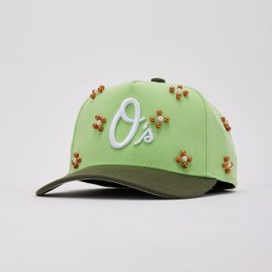 Mitchell & Ness MLB Baltimore Orioles Beaded Pro Pinch Snapback Hat