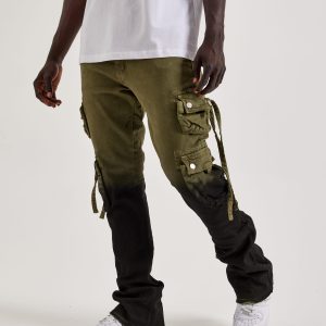 MNML Cargo Flare Denim Jeans