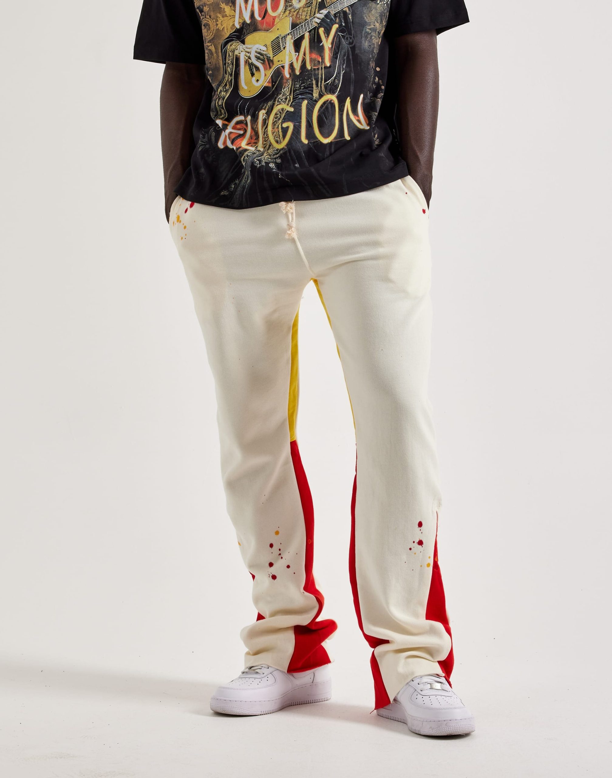 MNML Contrast Bootcut Sweatpants - Image 2