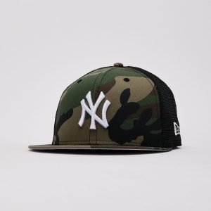 New Era MLB New York Yankees Woodland Camo 9Fifty Trucker Hat