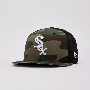 New Era MLB Chicago White Sox Woodland Camo 9Fifty Trucker Hat