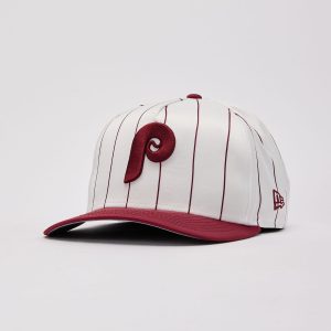 New Era MLB Philadelphia Phillies Satin Pinstripe 9Fifty A-Frame Snapback