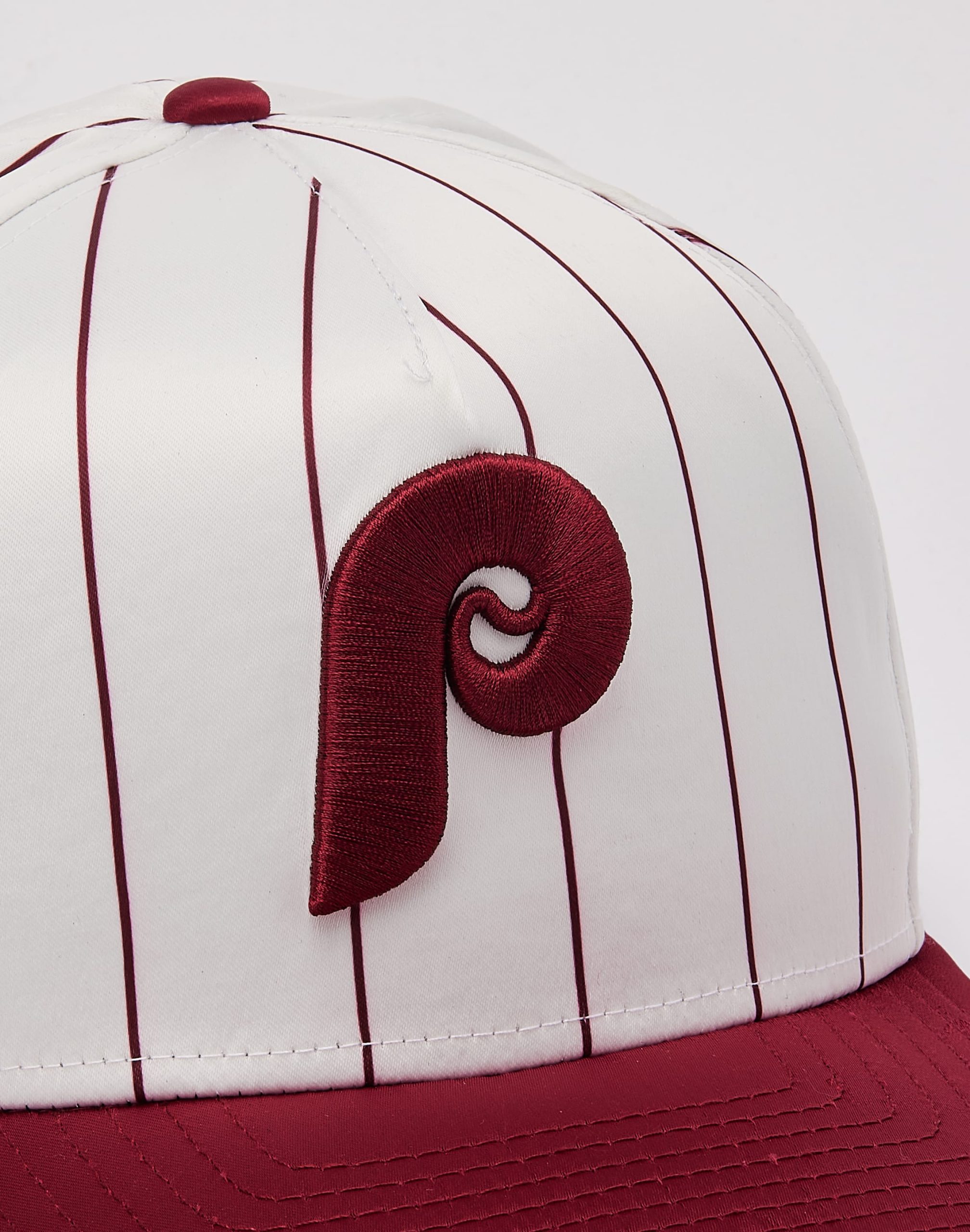 New Era MLB Philadelphia Phillies Satin Pinstripe 9Fifty A-Frame Snapback - Image 4