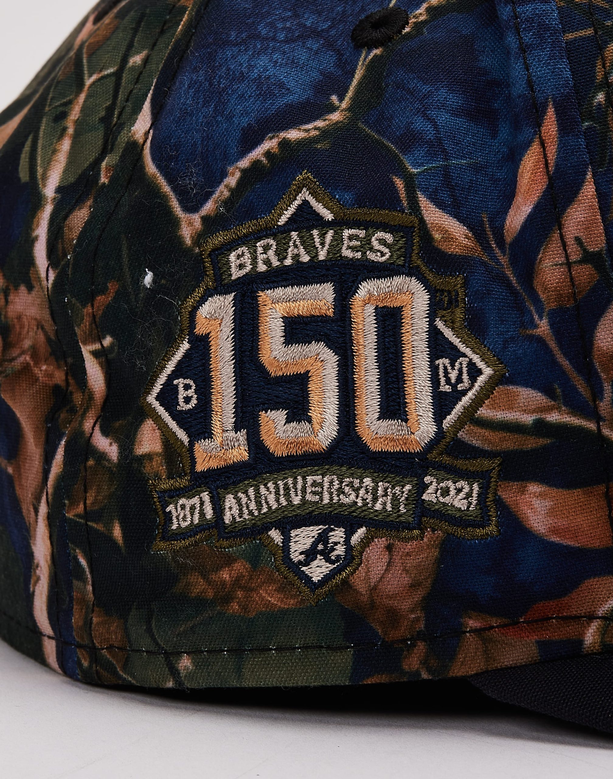 New Era MLB Atlanta Braves Leaves 9Fifty A-Frame Snapback Hat - Image 4