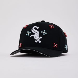Mitchell & Ness MLB Chicago White Sox Beaded Pro Pinch Snapback Hat