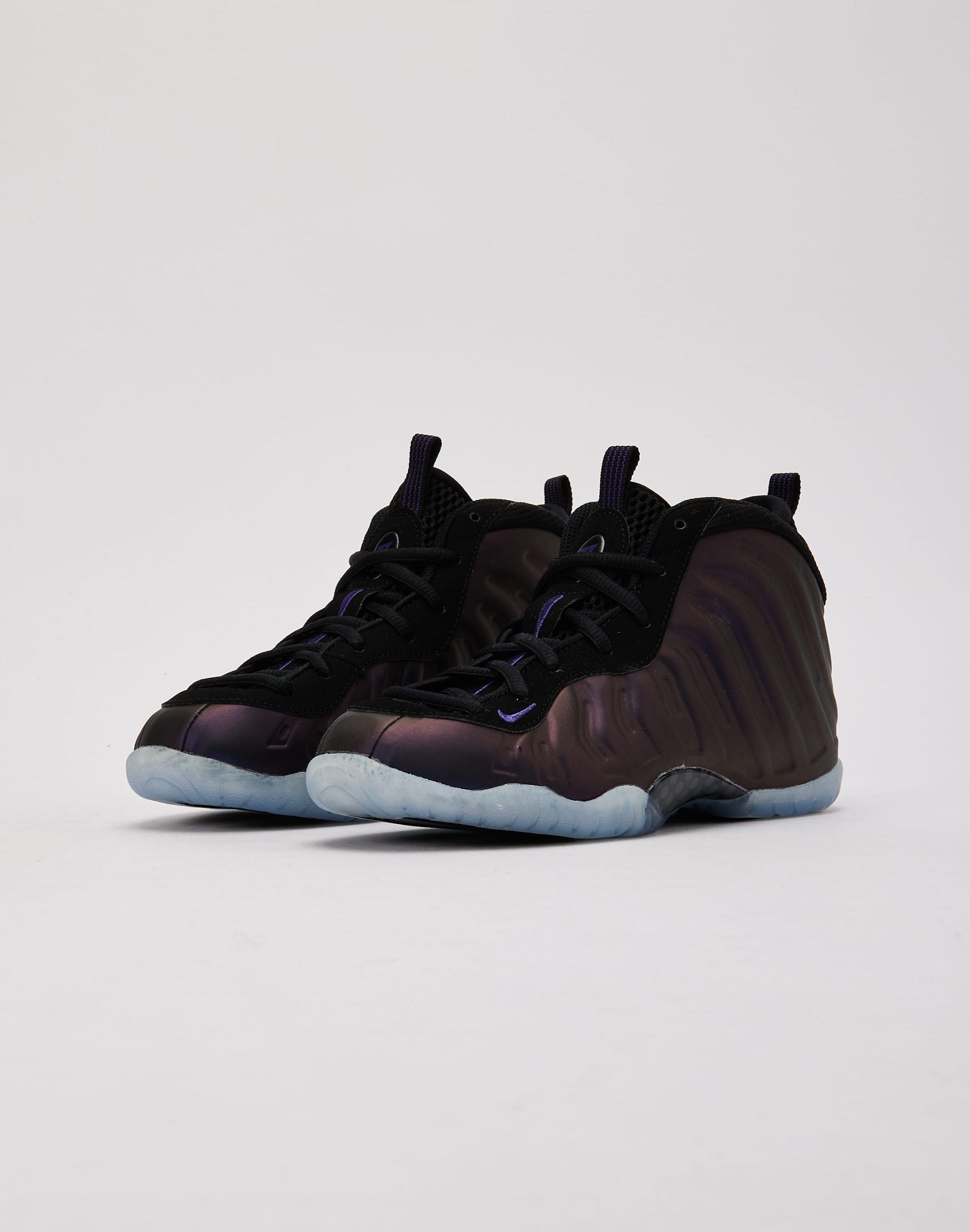 Nike Little Posite One 'Black And Varsity Purple' Pre-School - Image 2