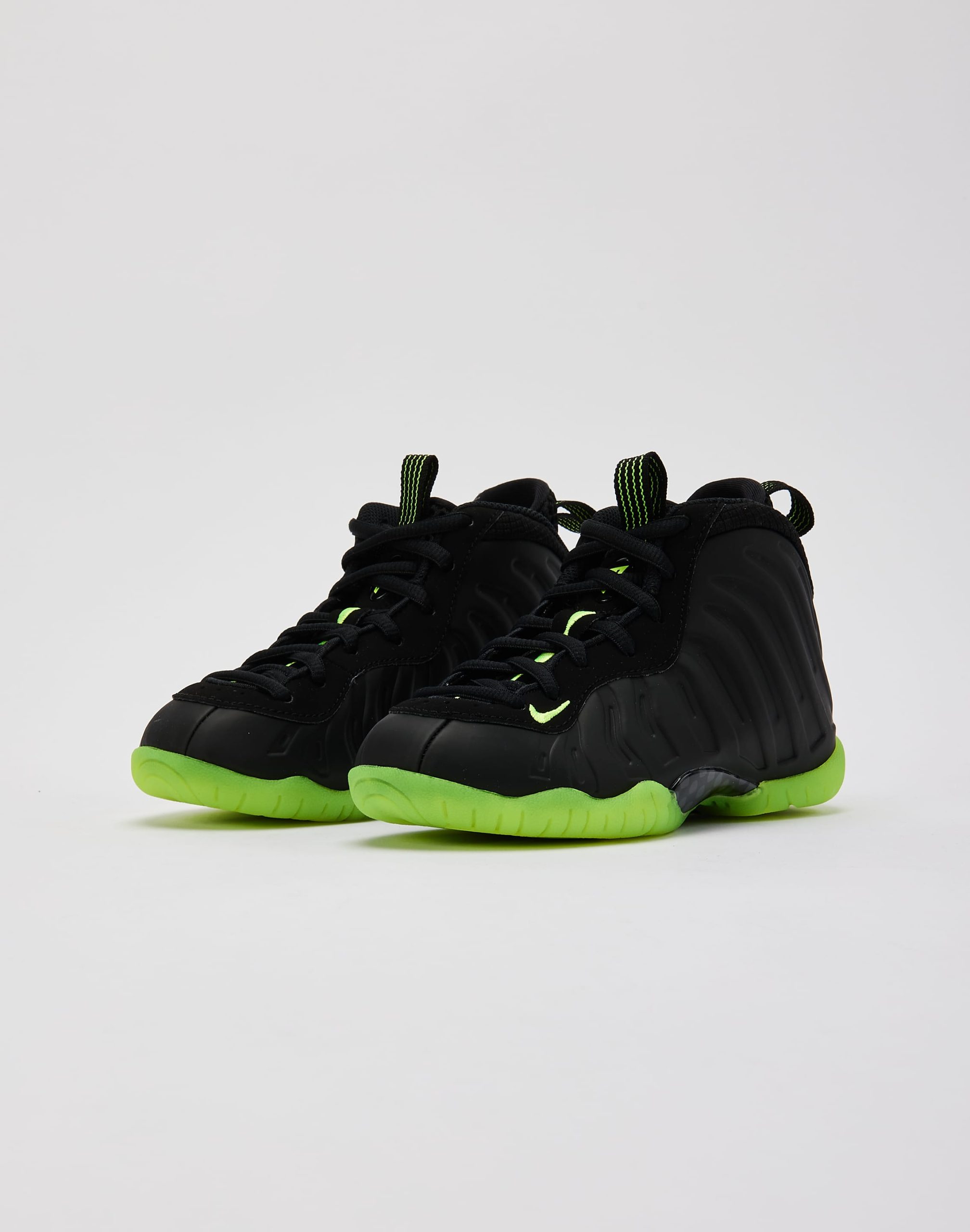 Nike Little Posite One 'Black Volt' Pre-School - Image 2