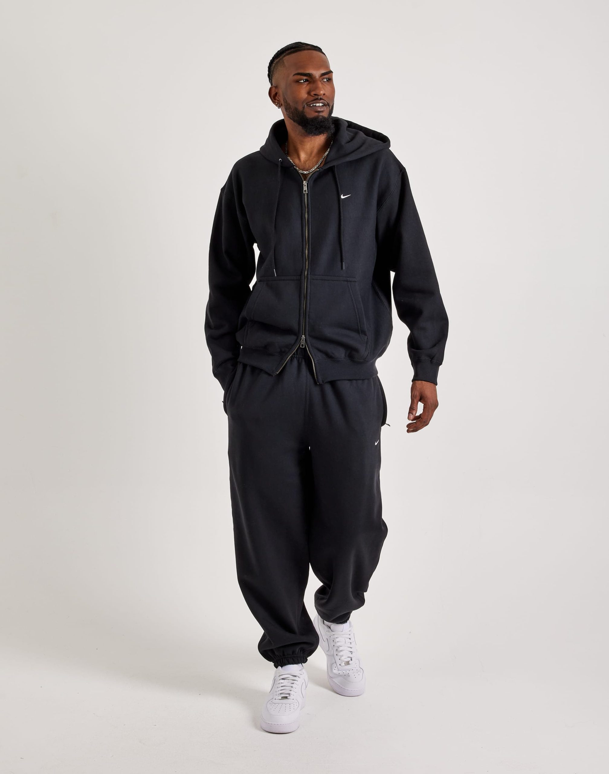 Nike Solo Swoosh Fleece Full-Zip Hoodie - Image 4