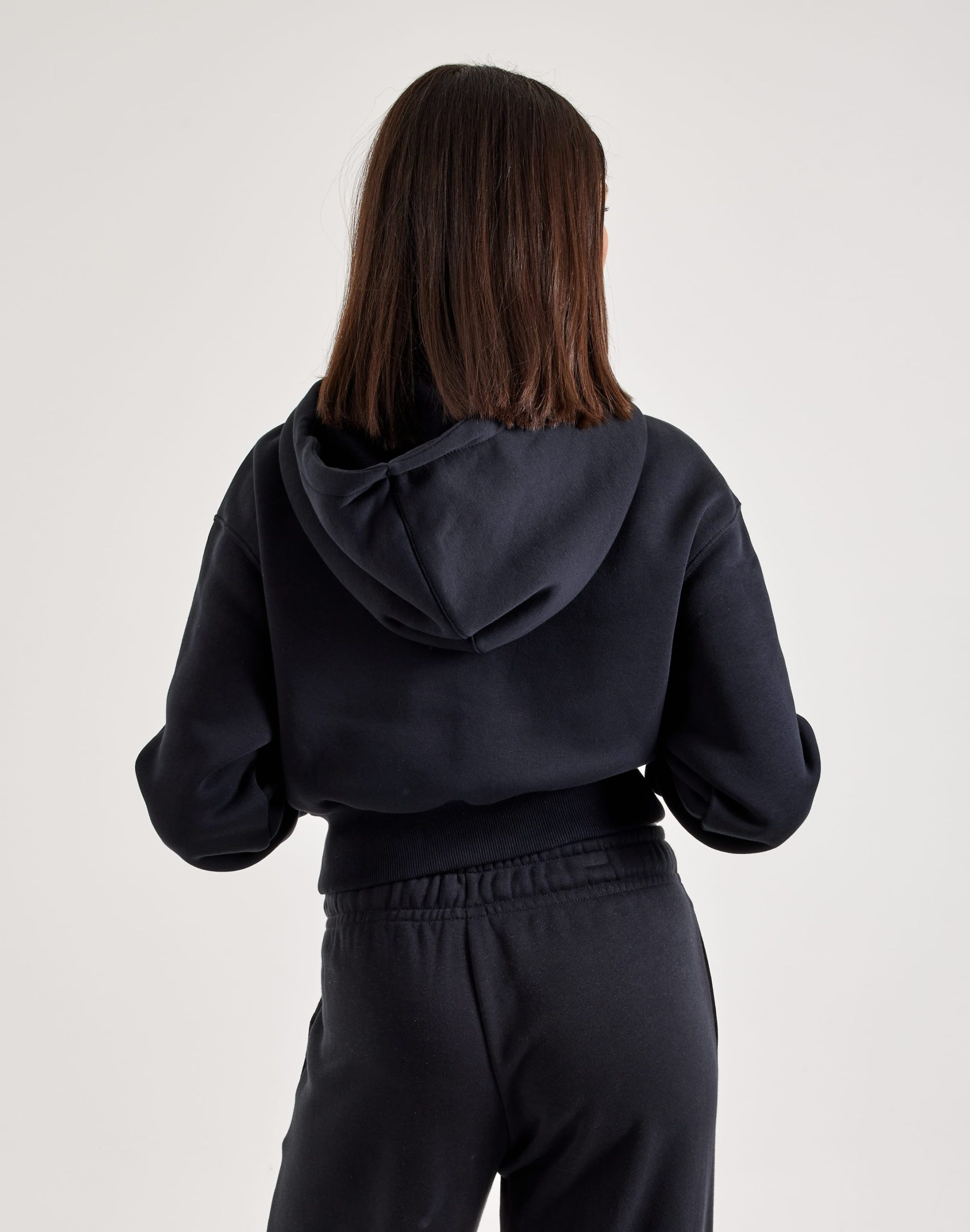 Nike Phoenix Fleece Loose Full-Zip Cropped Hoodie - Image 3