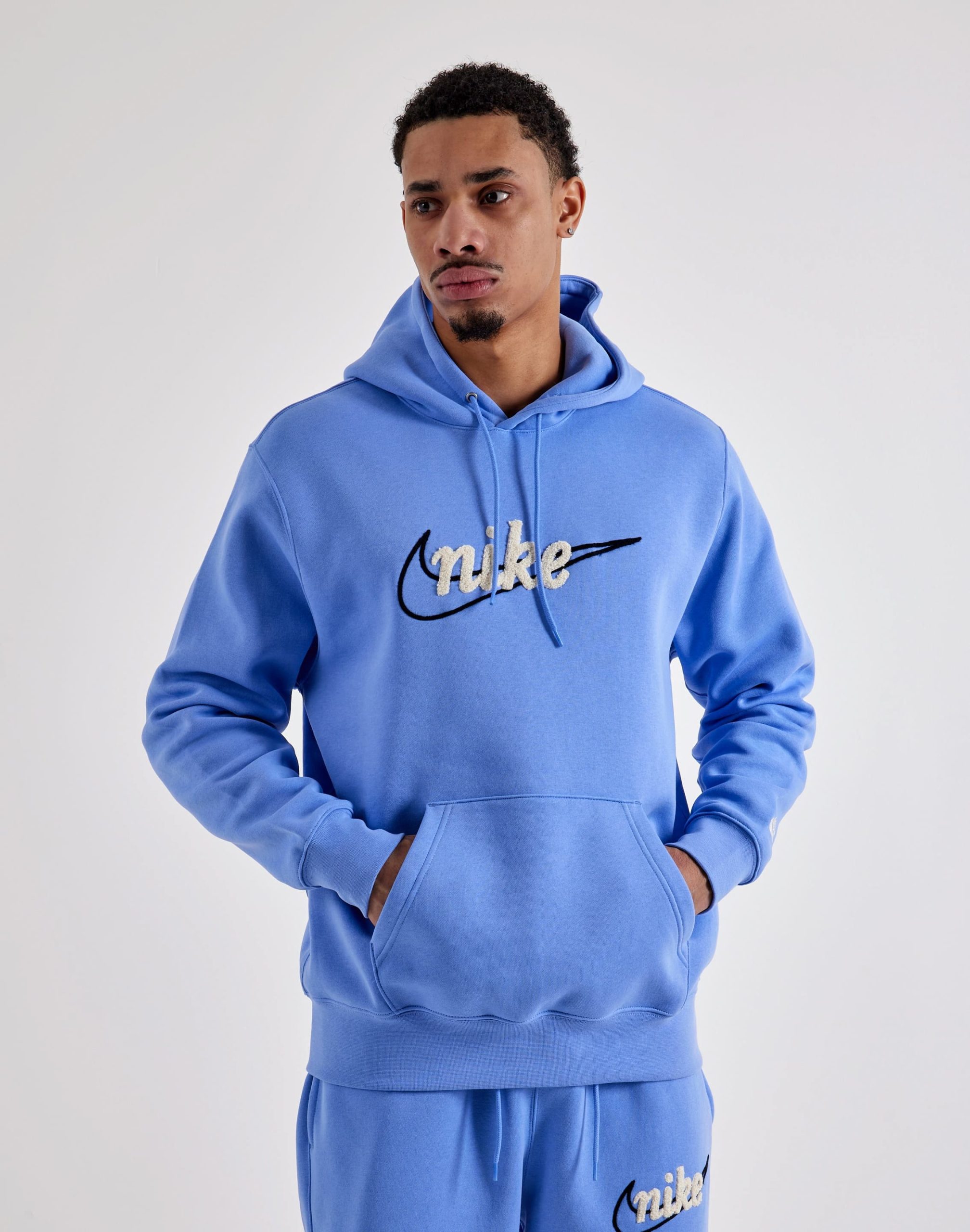 Nike Embroidered Swoosh Fleece Hoodie