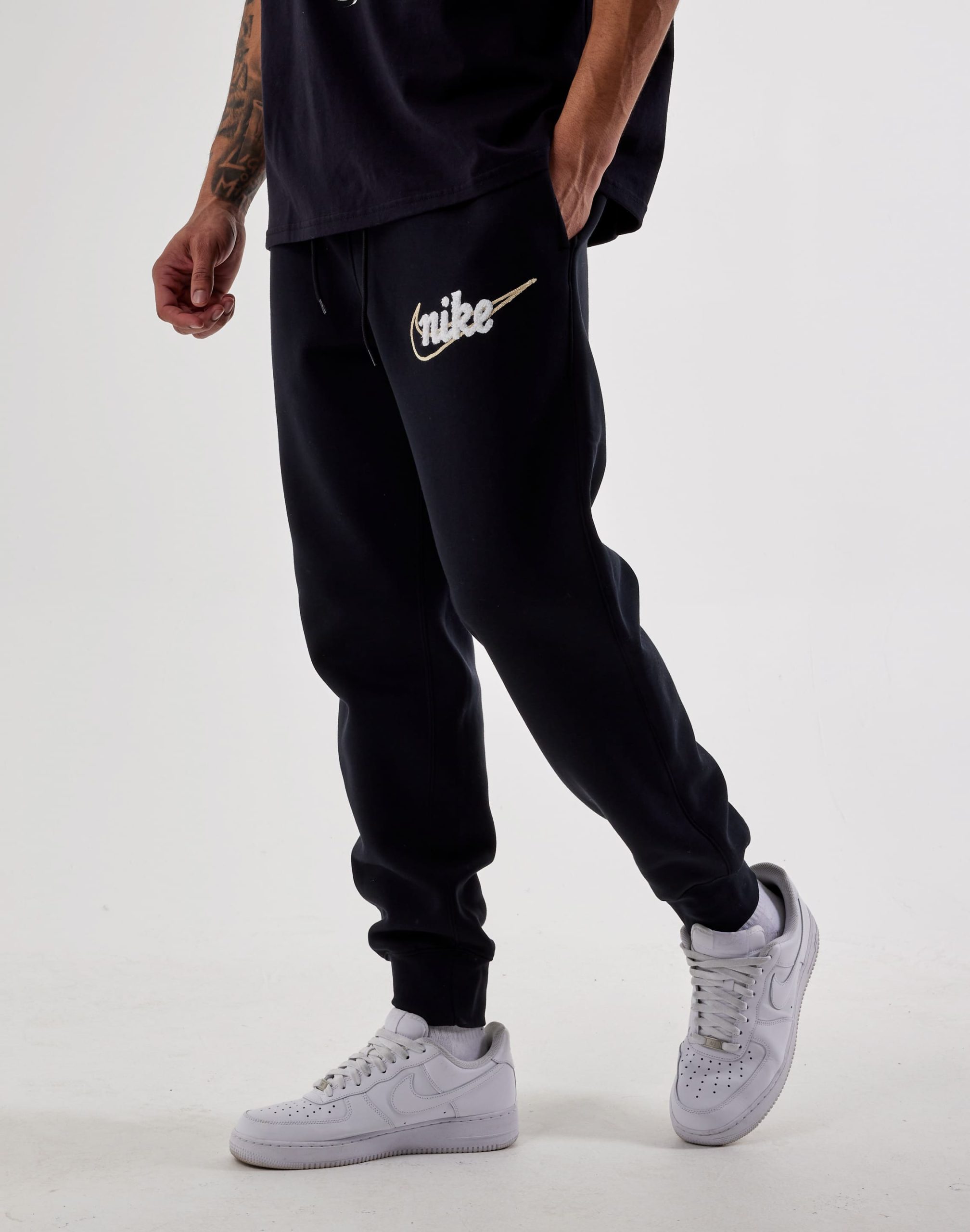 Nike Embroidered Script Fleece Joggers - Image 2