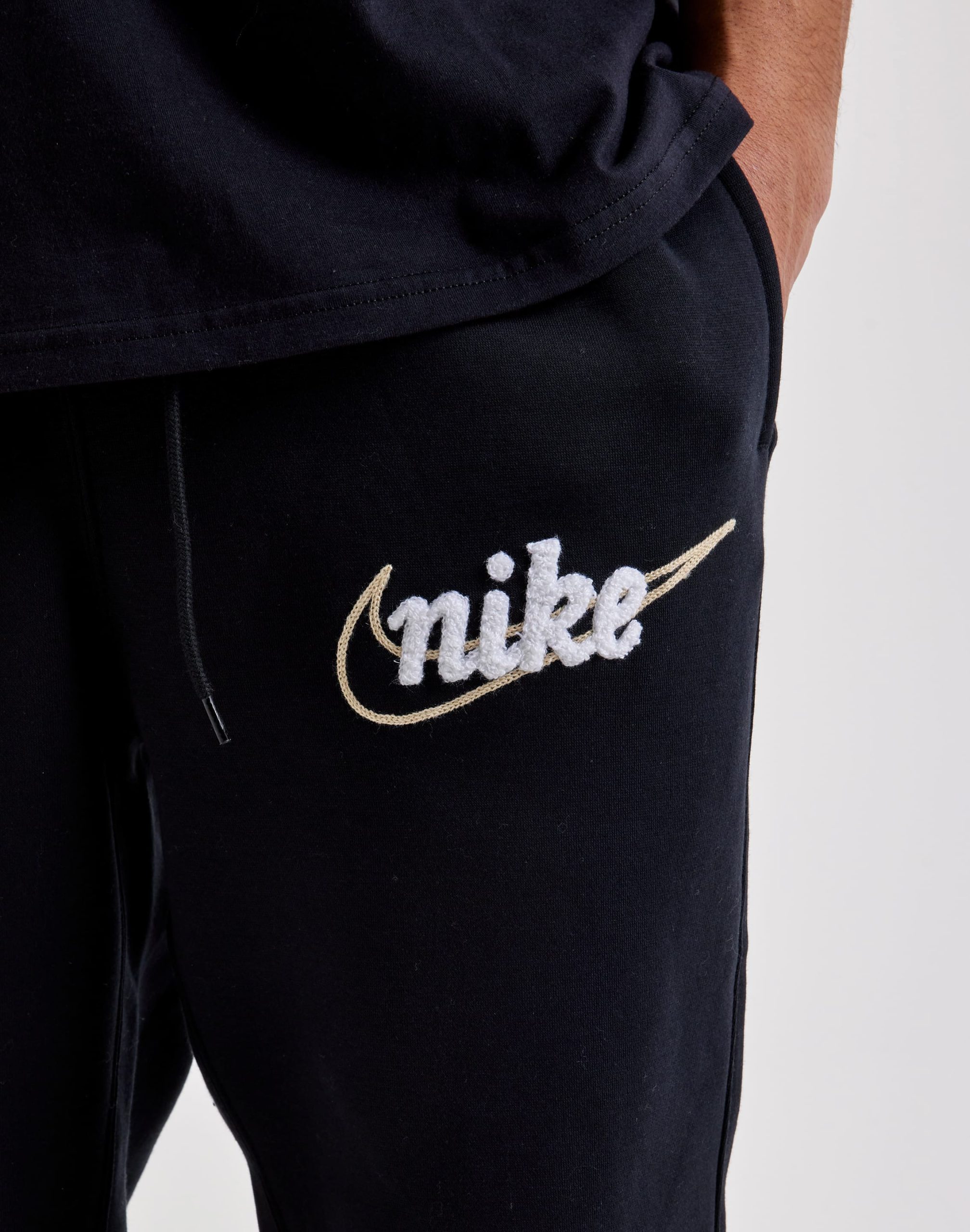 Nike Embroidered Script Fleece Joggers - Image 3