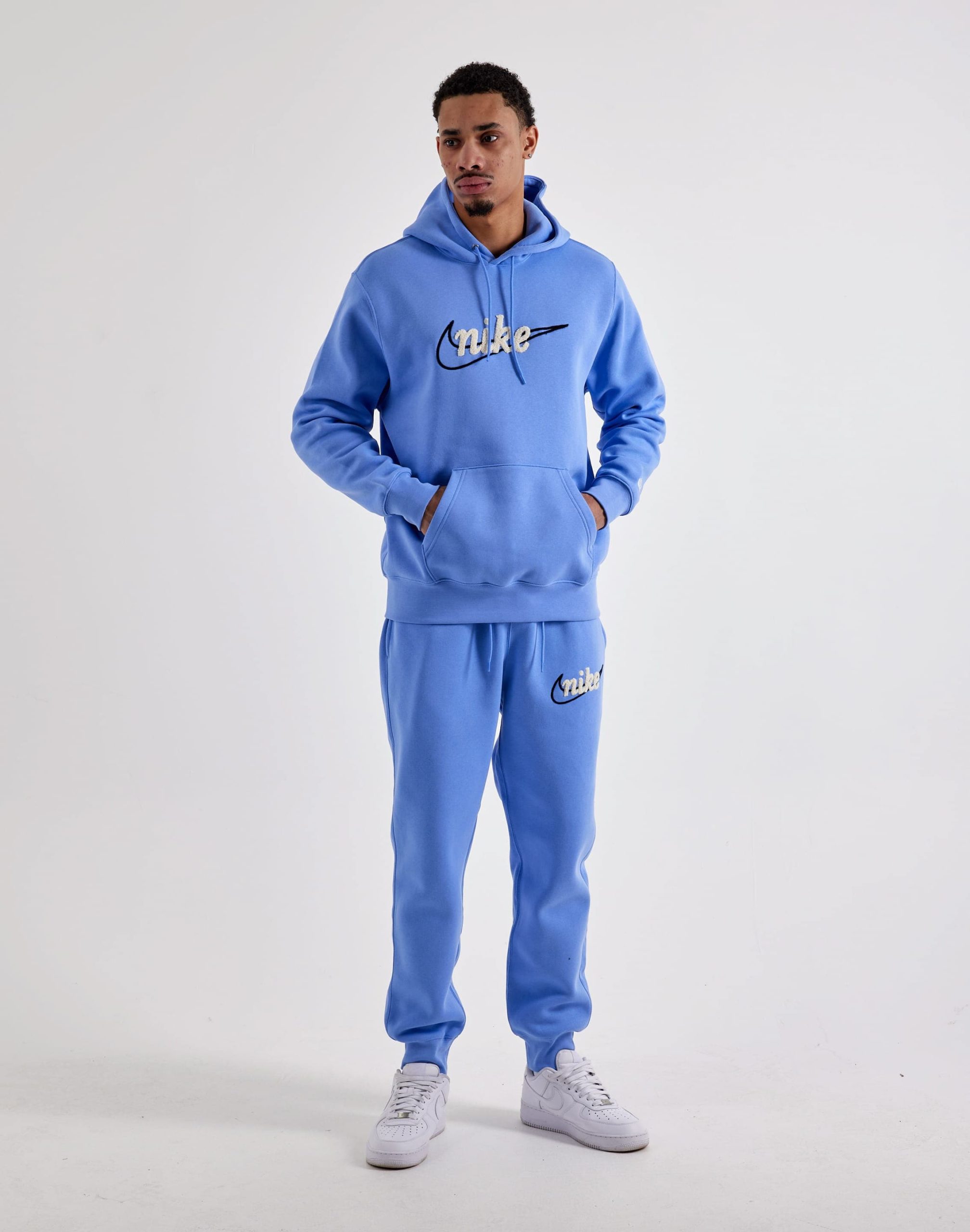 Nike Embroidered Script Fleece Joggers - Image 5