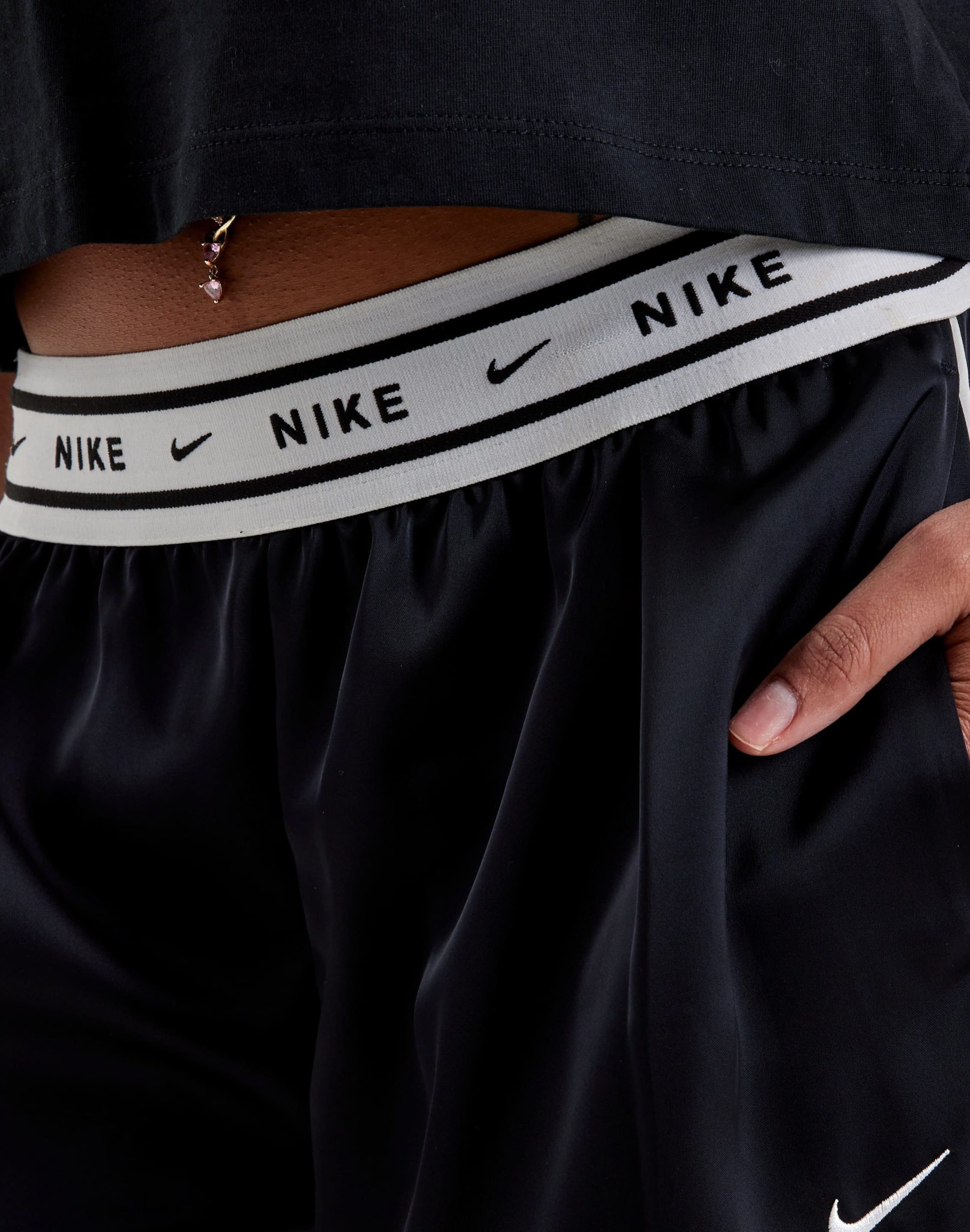 Nike Sportswear Loose Mid-Rise Satin Pants - Image 4