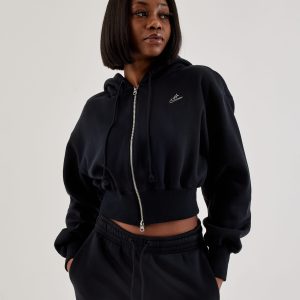 Nike Phoenix Fleece Cropped Full-Zip Hoodie