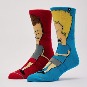 Odd Sox Beavis & Butthead Split Crew Socks