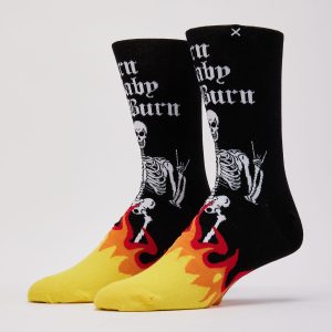 Odd Sox Burn Baby Burn Crew Socks