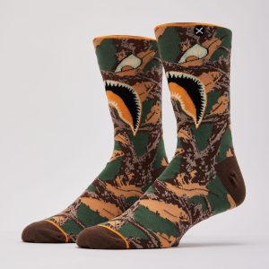 Odd Sox Warplane Camo Crew Socks