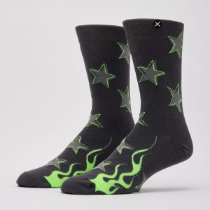 Odd Sox Stars And Flames Crew Socks