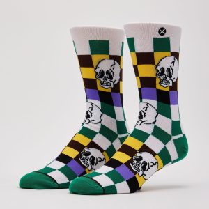 Odd Sox Dead Checkerboard Crew Socks