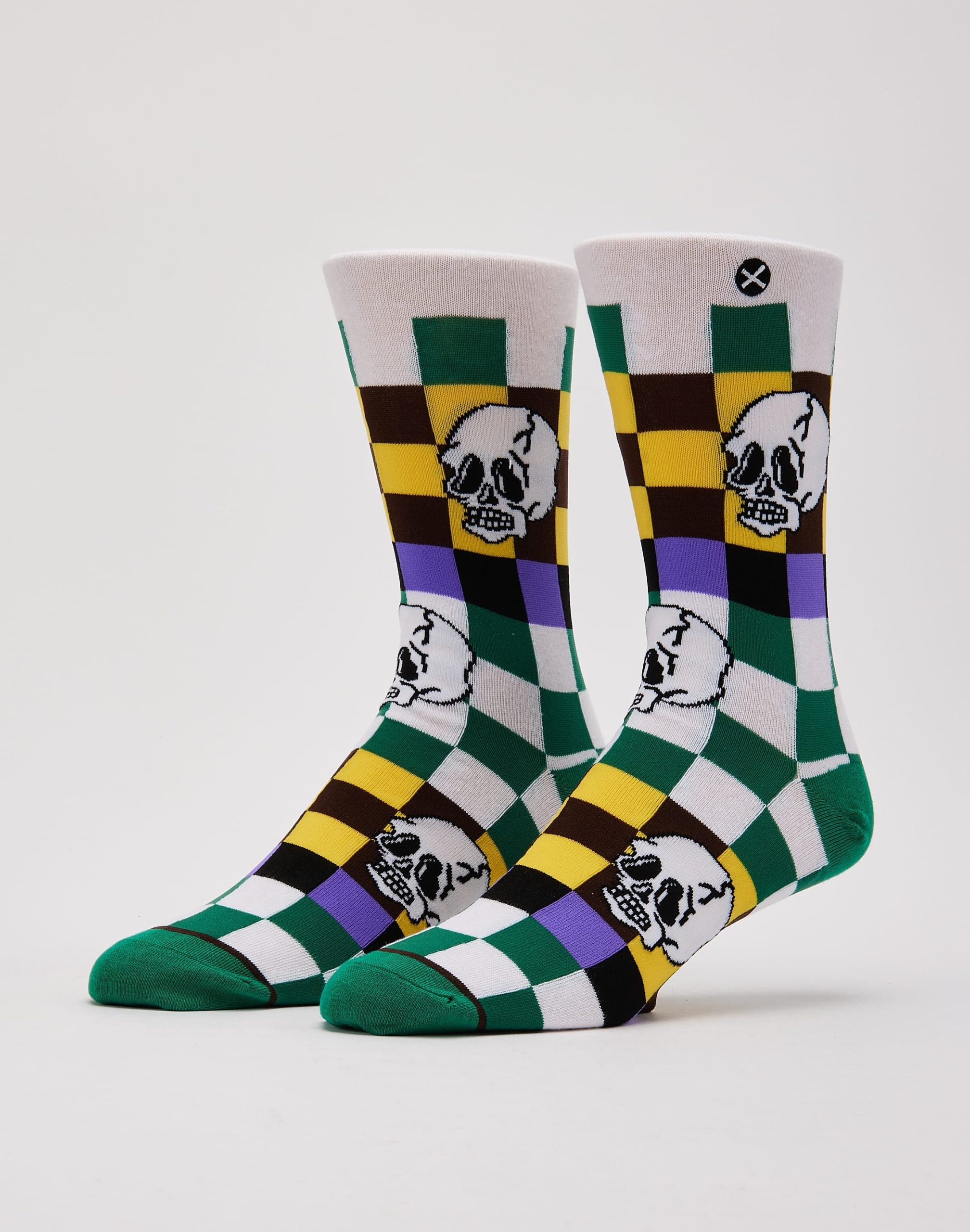 Odd Sox Dead Checkerboard Crew Socks