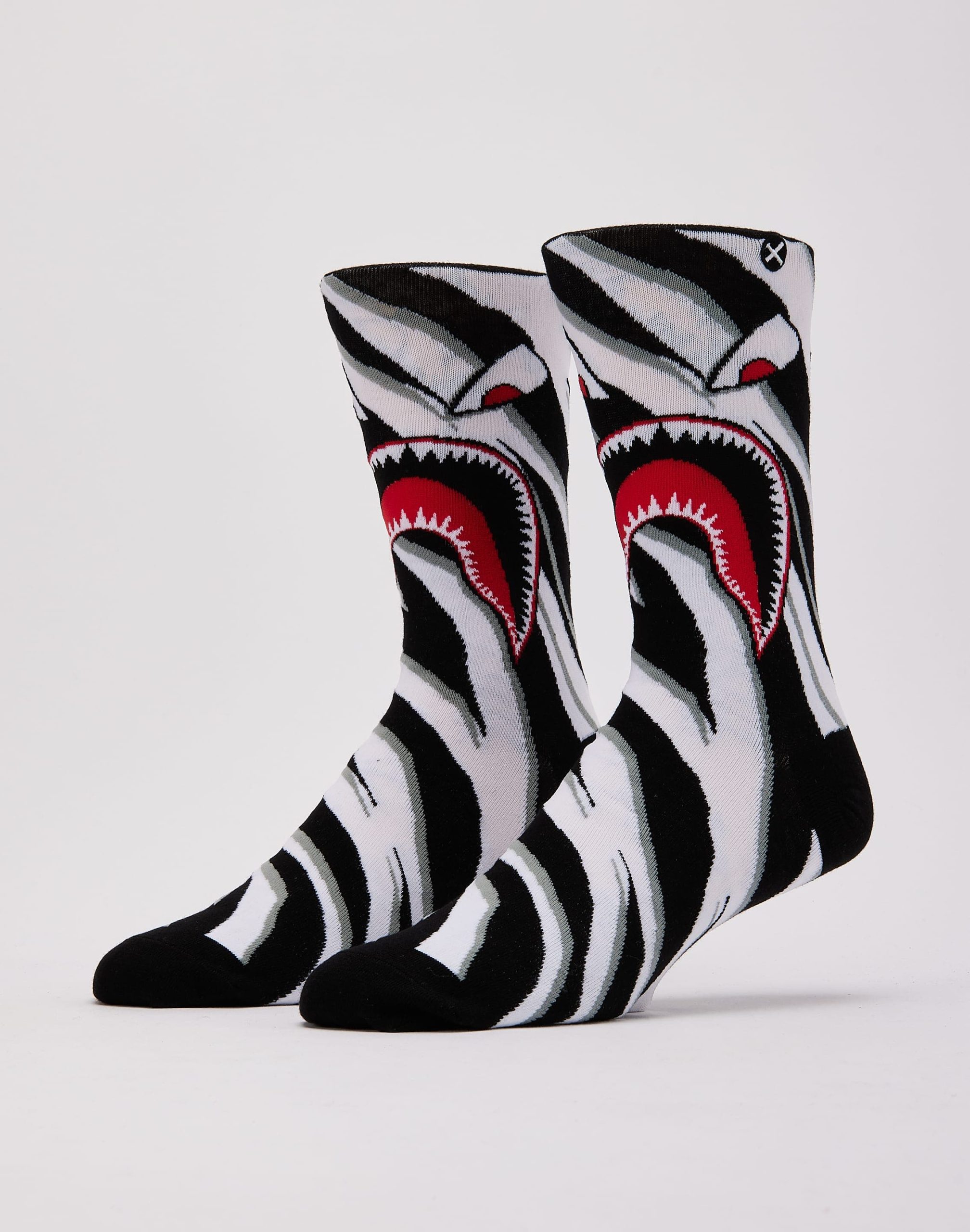 Odd Sox Warplane Zebra Crew Socks
