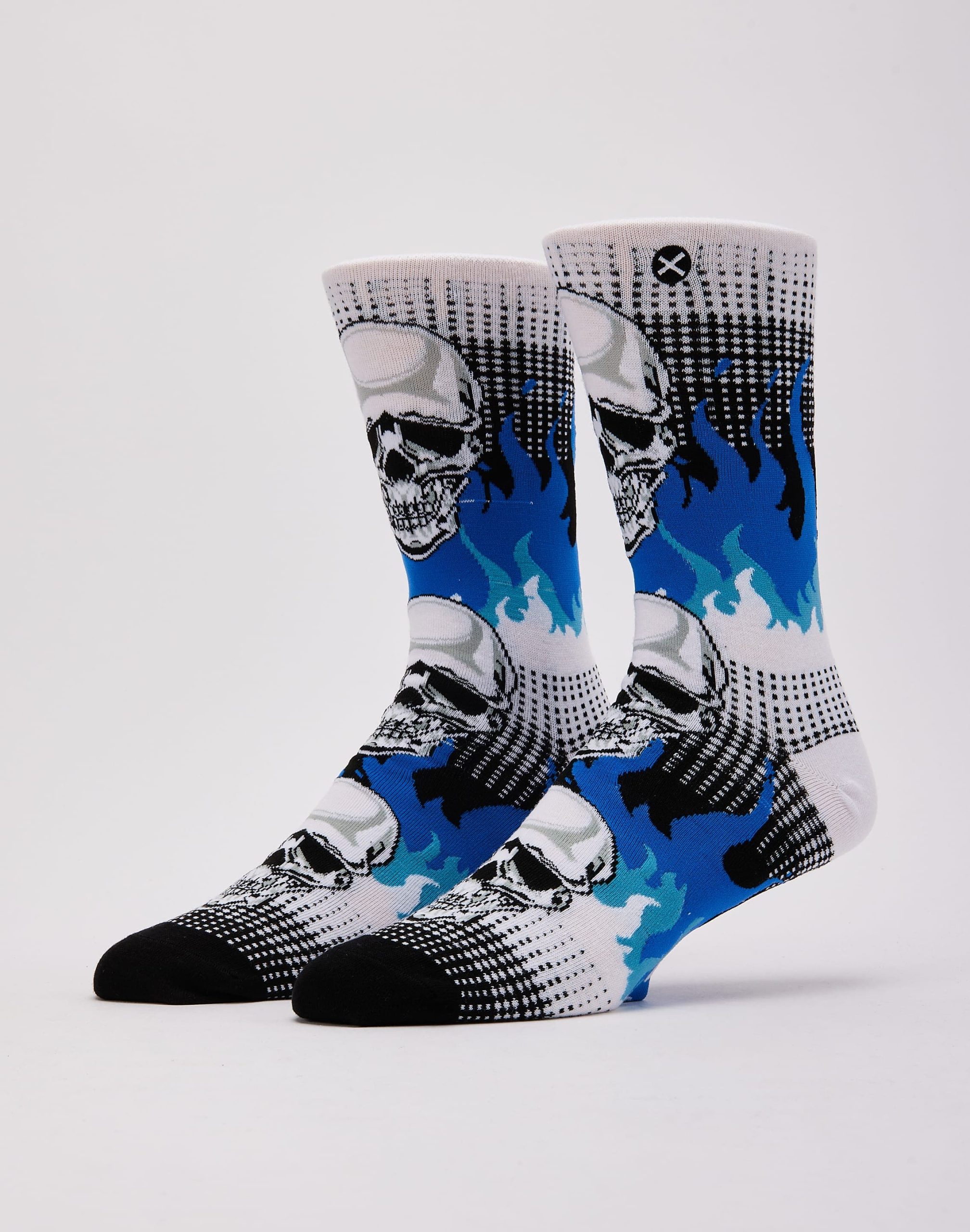 Odd Sox Chrome Flames Crew Socks