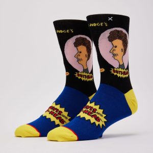 Odd Sox Beavis & Butthead Portraits Crew Socks