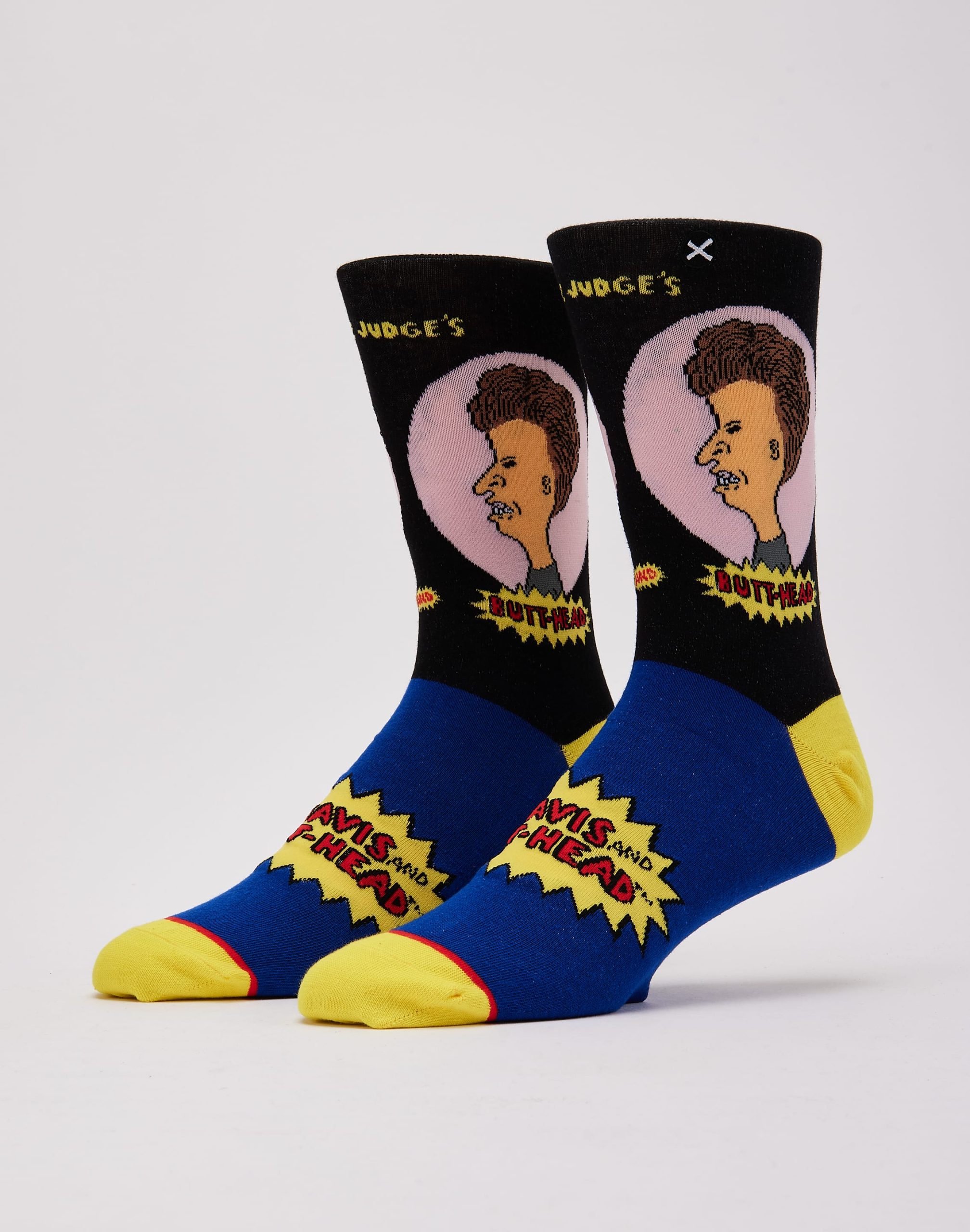 Odd Sox Beavis & Butthead Portraits Crew Socks